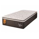 Colchão Solteiro King 96x203x34 Safira Prorelax Molas Ensacadas Pillow Top Viscoelástico - Cinza
