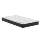 Colchão Solteiro King Hortensia D33 (20x108x198) Preto e Branco