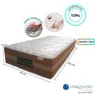 Colchão Solteiro King Sankonfort Le Confort 96x203x34 - Molas Ensacadas c/ Espuma Nasa Alta Qualidade e Conforto