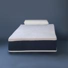 Colchão Solteiro Mola Ensacada Guldi Firme (25x88x188) e 1 Travesseiro Guldi Nasa Viscoelástico Azul e Branco Colchão Solteiro Mola Ensacada Guldi Firme (25x88x188) e 1 Travesseiro Guldi Nasa Viscoelástico Azul e Branco