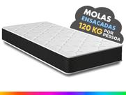 Colchão Solteiro Molas Ensacadas Pergola Europillow 88x188x23cm Full - Maestro Colchões