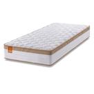 Colchão Solteiro Molas Ensacadas Real 88x188x27cm Branco / Bege - Suporta até 130Kg Colchão Solteiro Molas Ensacadas Real 88x188x27cm Branco / Bege - Suporta até 130Kg