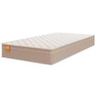 Colchão Solteiro Molas Qatar 88x188x22cm Bege/branco Inducol - Suporta Até 200 Kg Por Pessoa Bege