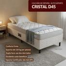 Colchão Solteiro Ortopédico Espuma D45 Orthocrin Cristal Medida Especial 78x188x18 Espuma Certificada Alto Suporte Tecido Antialérgico