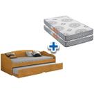 Colchão Solteiro Pérola Polar (2un) + Sofá Cama Funny III c/ Auxiliar Cinamomo Colchão Solteiro Pérola Polar (2un) + Sofá Cama Funny III c/ Auxiliar Cinamomo