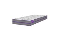 Colchão Solteiro Smartz Ortovip Espuma D33 Ortopédico 78x188x18cm Extra Firme Cinza e Branco