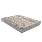 Colchão Viúva Unique D45 Duoface 18x128x188cm Paropas By Ecosono Prata/Rustico