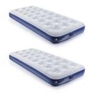 Colchón Inflable de Camping QDH Superficie Aterciopelada 2 Piezas