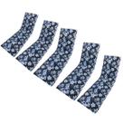 Colchonete Almofadado De Espreguiçadeira Kit 5Unid Folha Azul