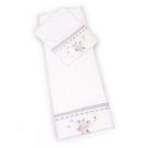 Colchonete Colchão Carrinho Moisés bebê 2 pc Bordado 80x32