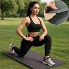 Colchonete EVA 100x50 15mm Grosso Emborrachado Academia Pilates Flexões Yoga Exercício Funcionais Fitness Abdominal Antiderrapante Impermeável