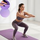Colchonete EVA 100X50cm Altura Grossa 10MM Diversas Cores Cinza Preto Azul Rosa para Academia Atividades Físicas Exercícios Yoga Cross Anti Impacto