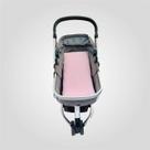 Colchonete para Carrinho de Bebê com Capa em Malha Rosa Arrumadinho Enxovais
