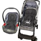 Colchonete para carrinho de bebê e redudtor para bebe conforto kit 02 peças