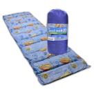 Colchonete Saco Dormir Mont Long Campo Praia Azul Solteiro Colchonete Saco Dormir Mont Long Campo Praia Azul Solteiro