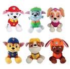 Coleção 6 Bonecos Pelúcia Patrulha Canina