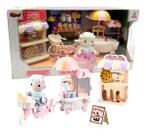 Coleção Casinha Feliz Brinquedo Barraquinha De Gostosuras Com Bonequinha Coelho