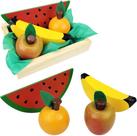 Coleção Comidinhas - Kit Frutinhas de Madeira SEM corte 5PCS - NewArt