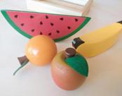 Coleção Comidinhas Kit Frutinhas sem corte- 4 frutas