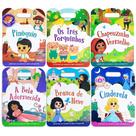 Coleção Contos Clássicos Bilingue Com Narrações em Inglês e Português 6 Volumes Cartonados com Alça