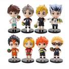 Coleção de bonecos modelo Haikyuus Anime 8 unidades de 10 cm Coleção de bonecos modelo Haikyuus Anime 8 unidades de 10 cm