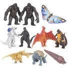 Coleção de bonecos Mothra King Ghidorah Godzilas 10 unidades
