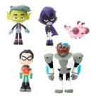 Coleção de bonecos T-itans Beasts Boys Anime 6 cm 5 unidades