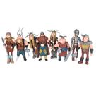 Coleção de bonecos Train Dragons Anime 8 unidades de 10 a 13 cm