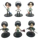 Coleção de brinquedos Anime Figure, 6 peças, modelo 10 cm, PVC para crianças