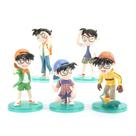 Coleção de brinquedos Anime Figure Conan, 5 peças, modelo 8-10 cm, PVC