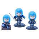 Coleção de brinquedos de figuras de anime, 3 peças, modelo Slime, 8-10 cm, PVC