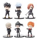 Coleção de brinquedos de figuras de anime, 6 peças Jujutsus Kaisens Itadori Yuji Coleção de brinquedos de figuras de anime, 6 peças Jujutsus Kaisens Itadori Yuji