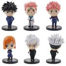Coleção de brinquedos de figuras de anime, 6 peças Jujutsus Kaisens Itadori Yuji