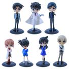 Coleção de brinquedos de figuras de anime Detective Conans, modelo de 7 unidades