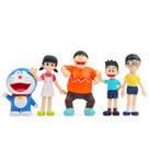 Coleção de brinquedos de figuras de anime Doraemons, 5 unidades, modelo 3-4,5x5-6,3 cm