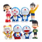 Coleção de brinquedos de figuras de anime Doraemons Nobita, modelo de 8 unidades Coleção de brinquedos de figuras de anime Doraemons Nobita, modelo de 8 unidades