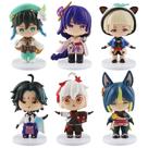 Coleção de brinquedos de figuras de anime Genshins Impacts 6 unidades Coleção de brinquedos de figuras de anime Genshins Impacts 6 unidades