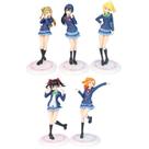 Coleção de brinquedos de figuras de anime Love Live Beautiful Girl, 5 unidades