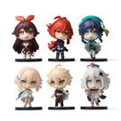 Coleção de brinquedos de figuras de anime, modelo Deco Genshins Impacts