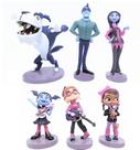 Coleção de brinquedos de figuras de anime, modelo Vampire Girl, 6 unidades