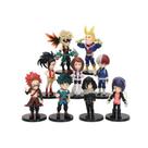 Coleção de brinquedos de figuras de anime My Hero Academia 9 unidades de 8 a 10 cm Coleção de brinquedos de figuras de anime My Hero Academia 9 unidades de 8 a 10 cm
