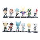 Coleção de brinquedos de figuras de anime My Heros Academias 7 cm 12 unidades