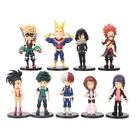 Coleção de brinquedos de figuras de anime My Heros Academias 9 unidades 8 cm Coleção de brinquedos de figuras de anime My Heros Academias 9 unidades 8 cm