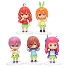 Coleção de brinquedos de figuras de anime, quíntuplos de 10 a 11 cm, 5 unidades