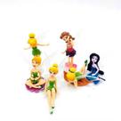 Coleção de brinquedos Flower Angel Figure, 6 peças de PVC 4-9,5 cm
