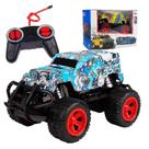 Coleção de carros de brinquedo para crianças em veículos off-road Graffiti Blue
