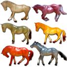 Coleção de Cavalos Selvagens Plásticos de Brinquedo Maquete