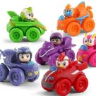 Coleção de figuras Top Wing, 7 cm, 6 peças com scooter para crianças