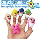 Coleção Dedoches Baby Shark. Kit 5 Unidades Sem Repetição de Personagens.