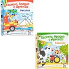 Coleção escreva, apague e aprenda 2 vol: veiculos + fazenda - Happy Books Coleção escreva, apague e aprenda 2 vol: veiculos + fazenda - Happy Books